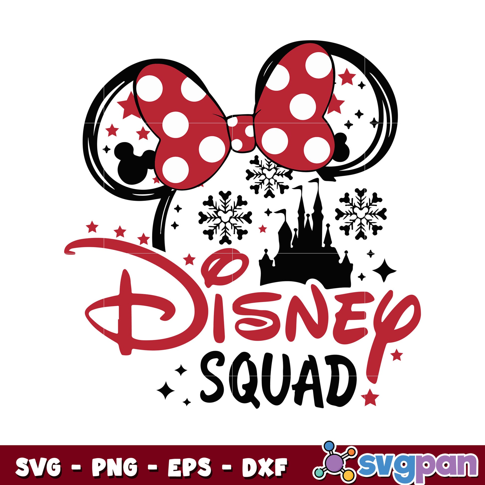 Disney squad minnie mouse svg, disney minnie ears​ svg, disney minnie​ svg