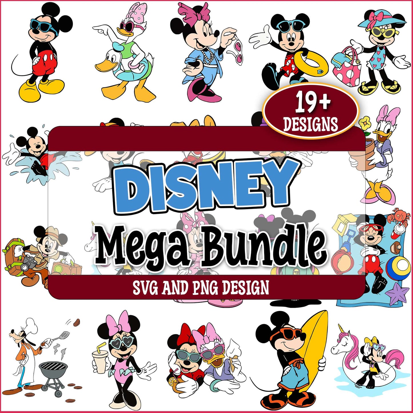 Disney summertime svg bundle