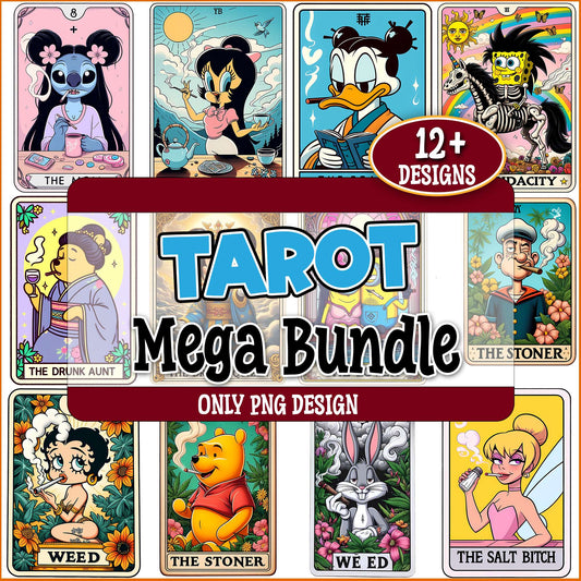 Disney tarot cards png bundle