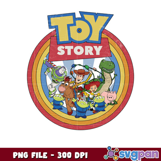 Disney toy story logo design png, disney plus png, toy story characters png