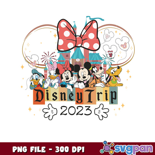 Disney trip 2023 png, magical vacation memories png, disney park adventure png