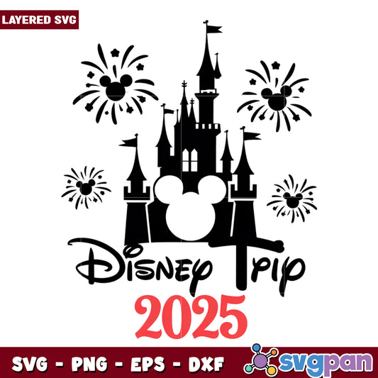 Disney trip 2025 png, family vacation png, disney toys​ png