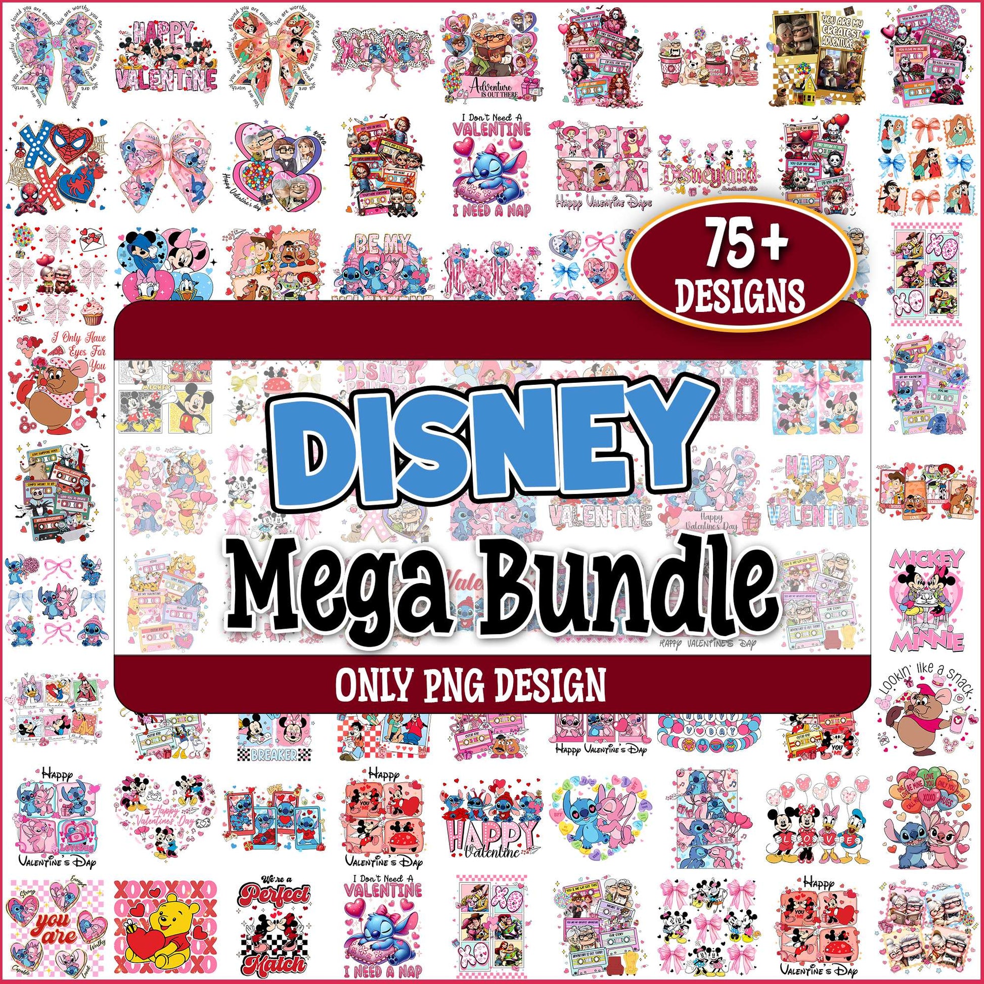 Disney valentine image png bundle