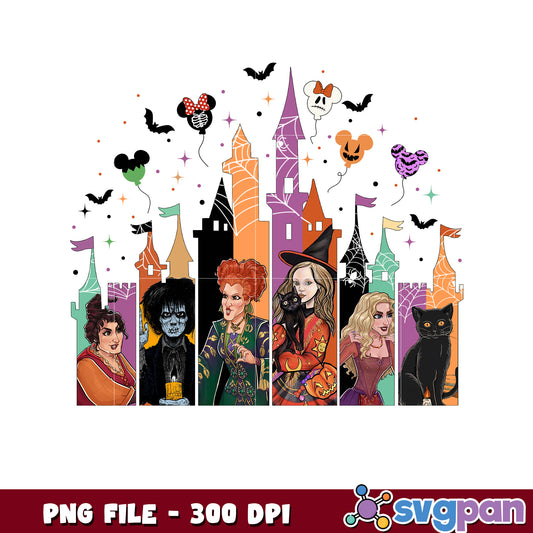 Disney villains design png, halloween png, halloween holiday png