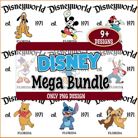 Disney world original png bundle
