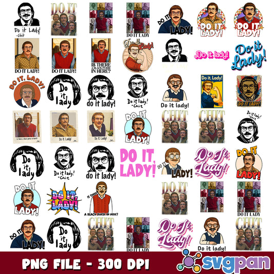 Do it lady meme png bundle