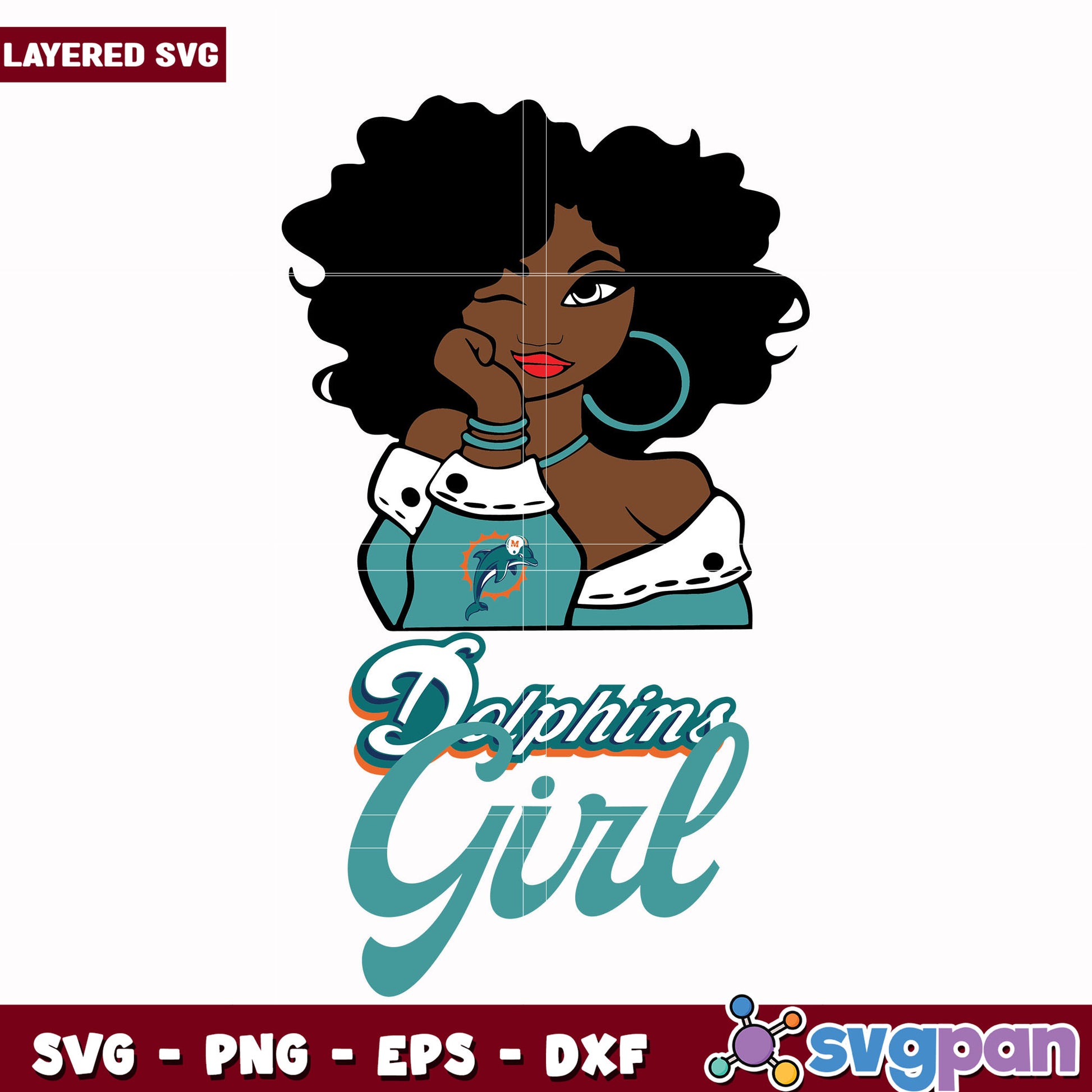 Dolphins Girl svg, nfl teams svg, american football svg