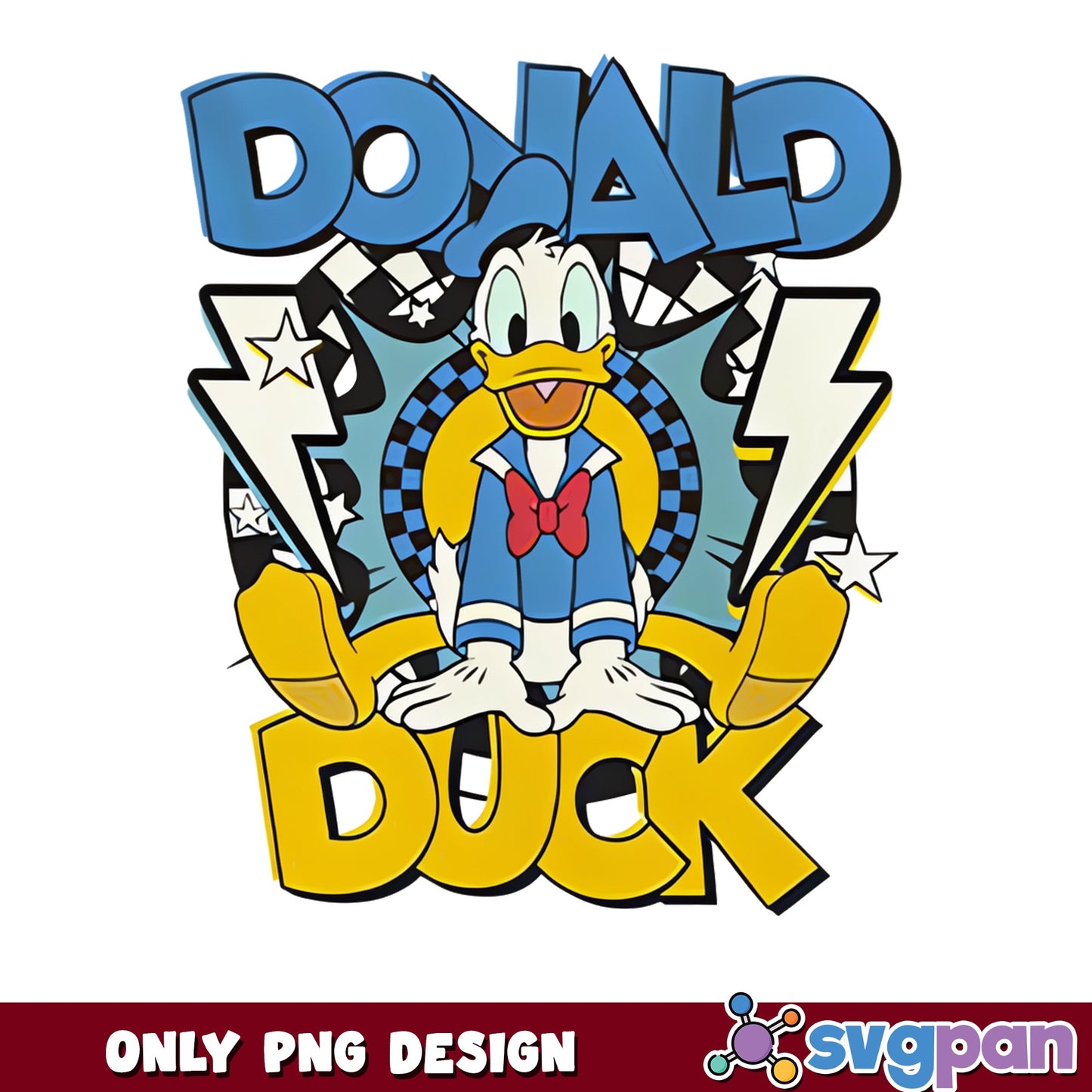 Donald Duck Disney PNG, Retro Donald Duck PNG, Disney PNG