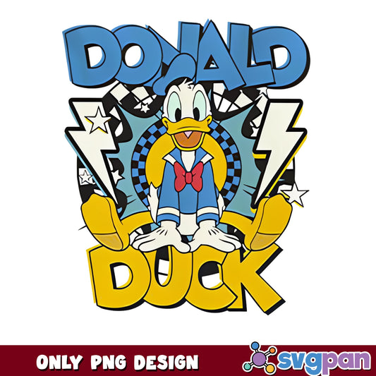 Donald Duck Disney PNG, Retro Donald Duck PNG, Disney PNG