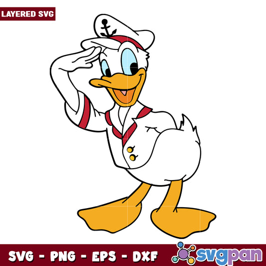 Donald duck in cruise svg, mickey mouse svg, disney mickey mouse svg