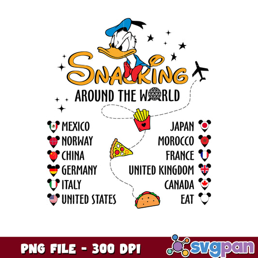 Donald snacking png, donald eating png, donald food png