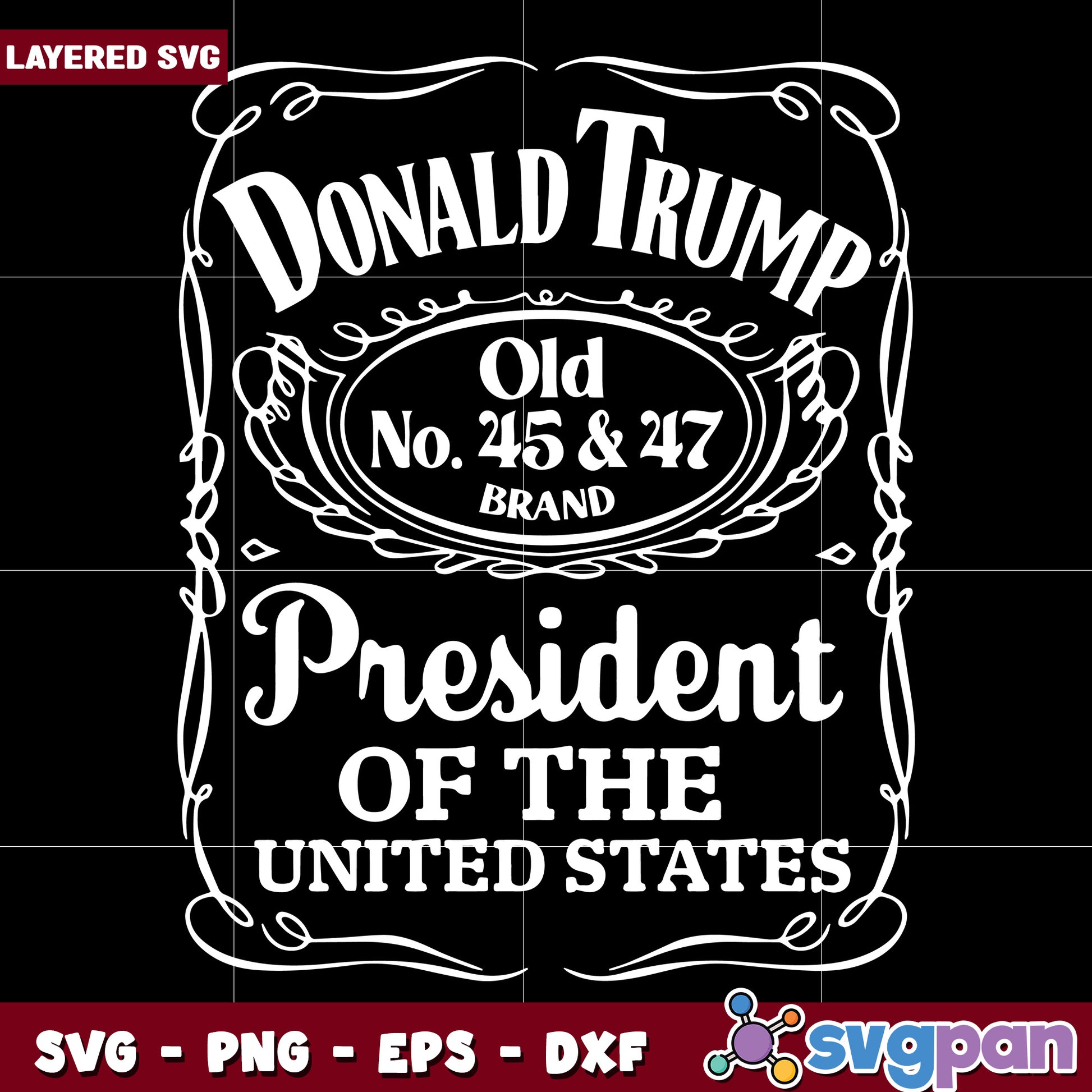 Donald trump president of american svg, donald trump president svg