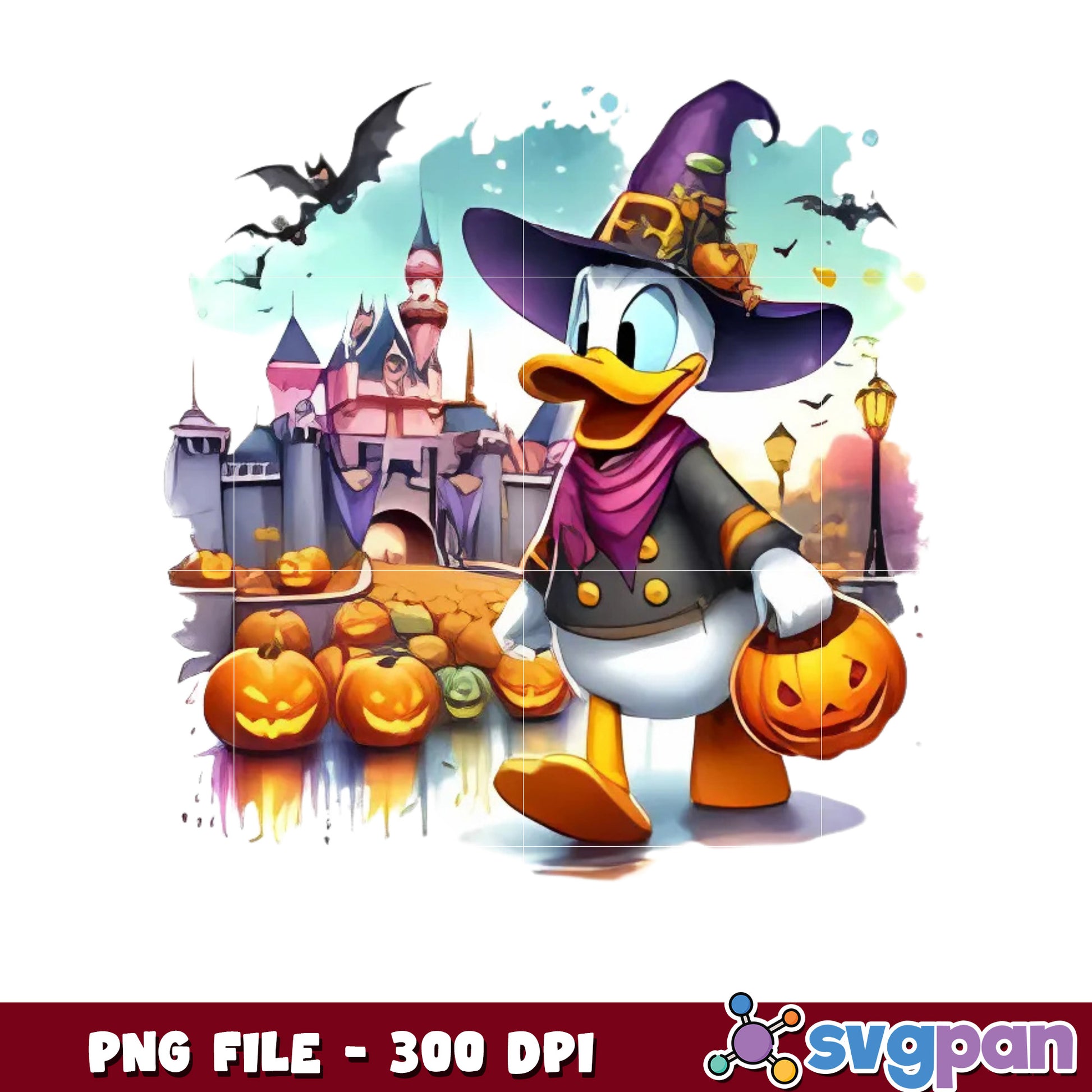 Donald witch png, time to halloween png, funny halloween png
