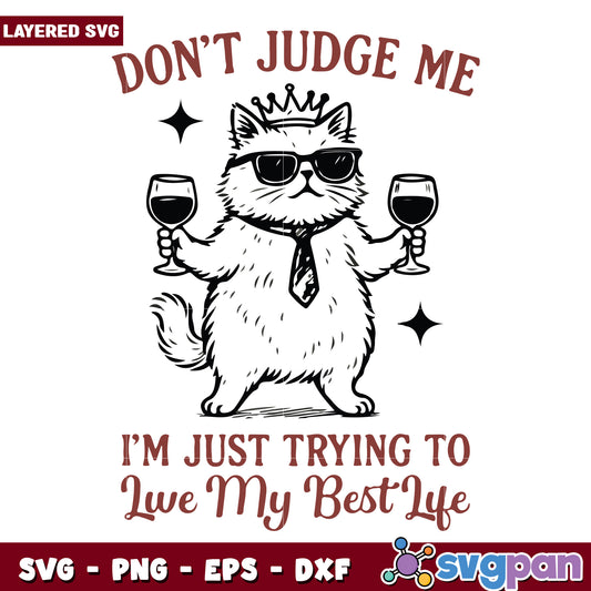 Dont judge me cat svg, happy halloween svg, halloween costumes svg