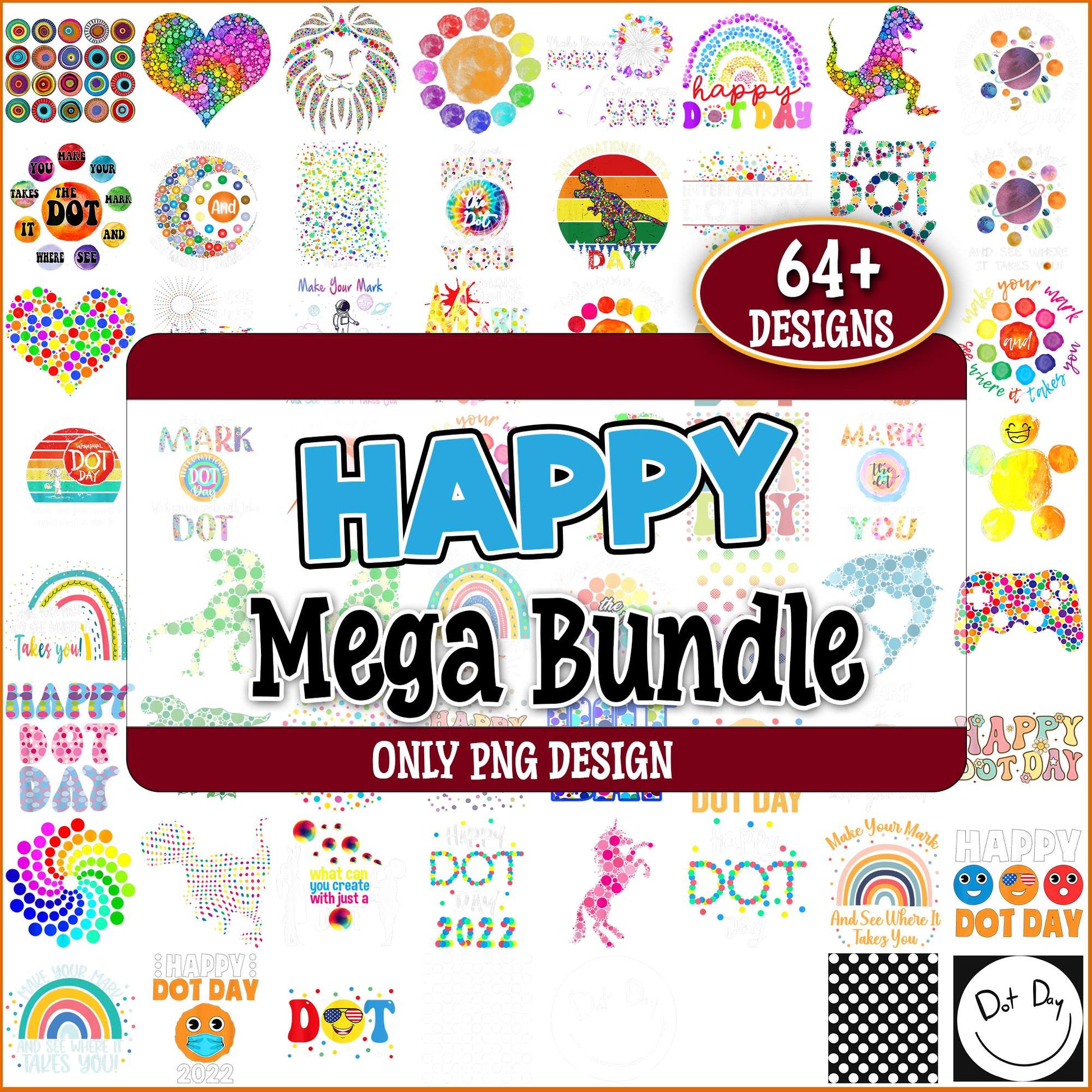 Dot day png bundle
