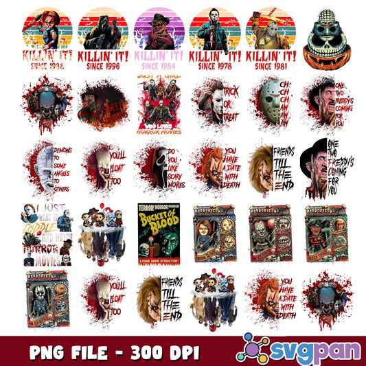 Do you like scary movie png bundle