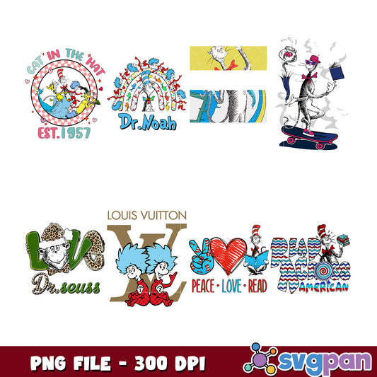 Dr Seuss Bundle PNG 300 DPI Designs