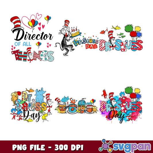 Dr Seuss Day PNG Bundle 300 DPI