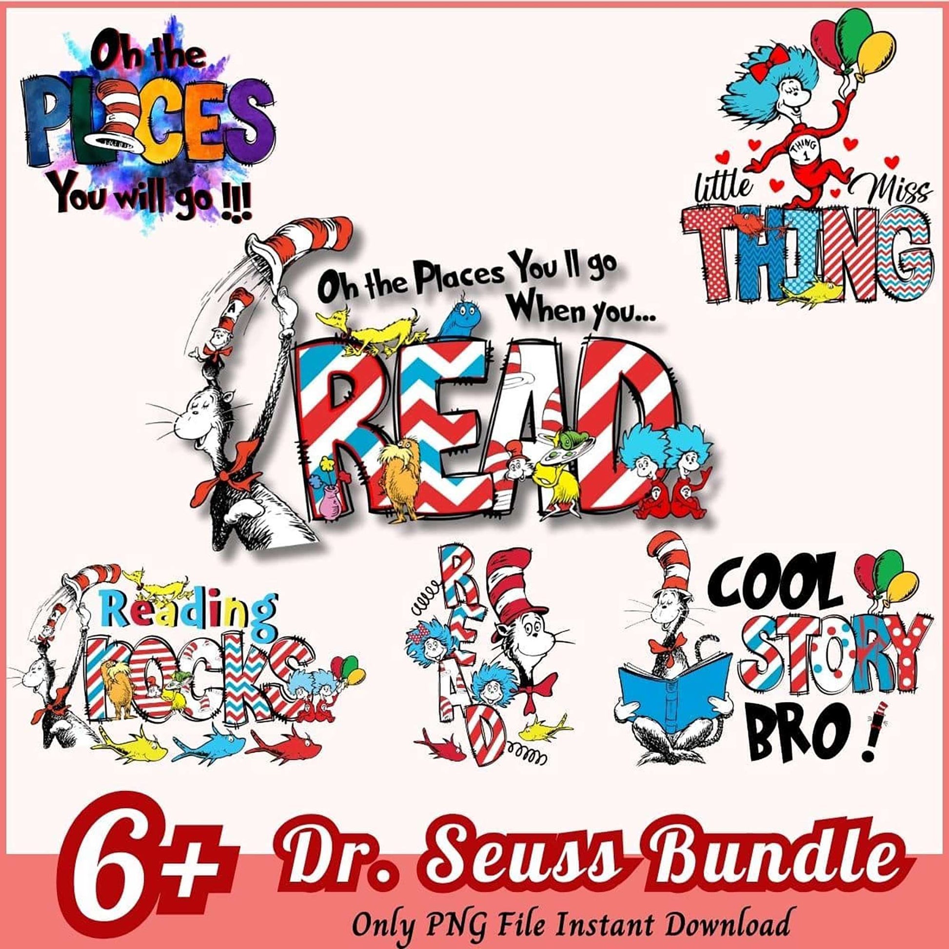 Dr Seuss PNG Bundle 6+ Designs