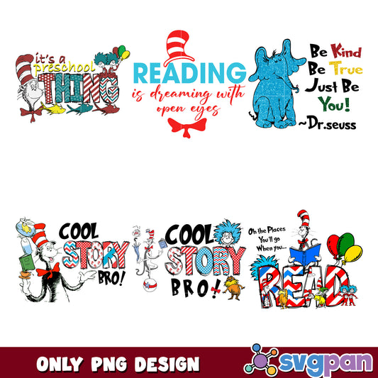 Dr Seuss PNG Bundle Cute Designs
