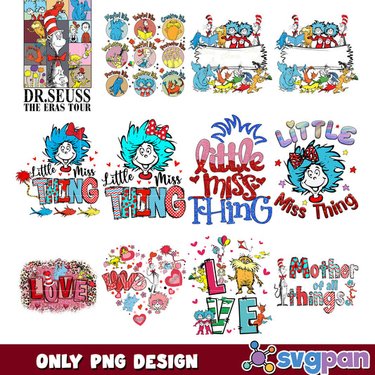 Dr Seuss PNG Bundle Eras Tour Designs