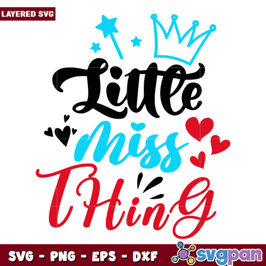 Dr Seuss little miss thing  svg, Dr. seuss characters svg, Digital Download