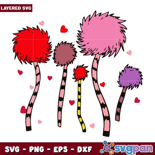 Dr Seuss truffula tree svg, Dr. seuss characters svg, Digital Download