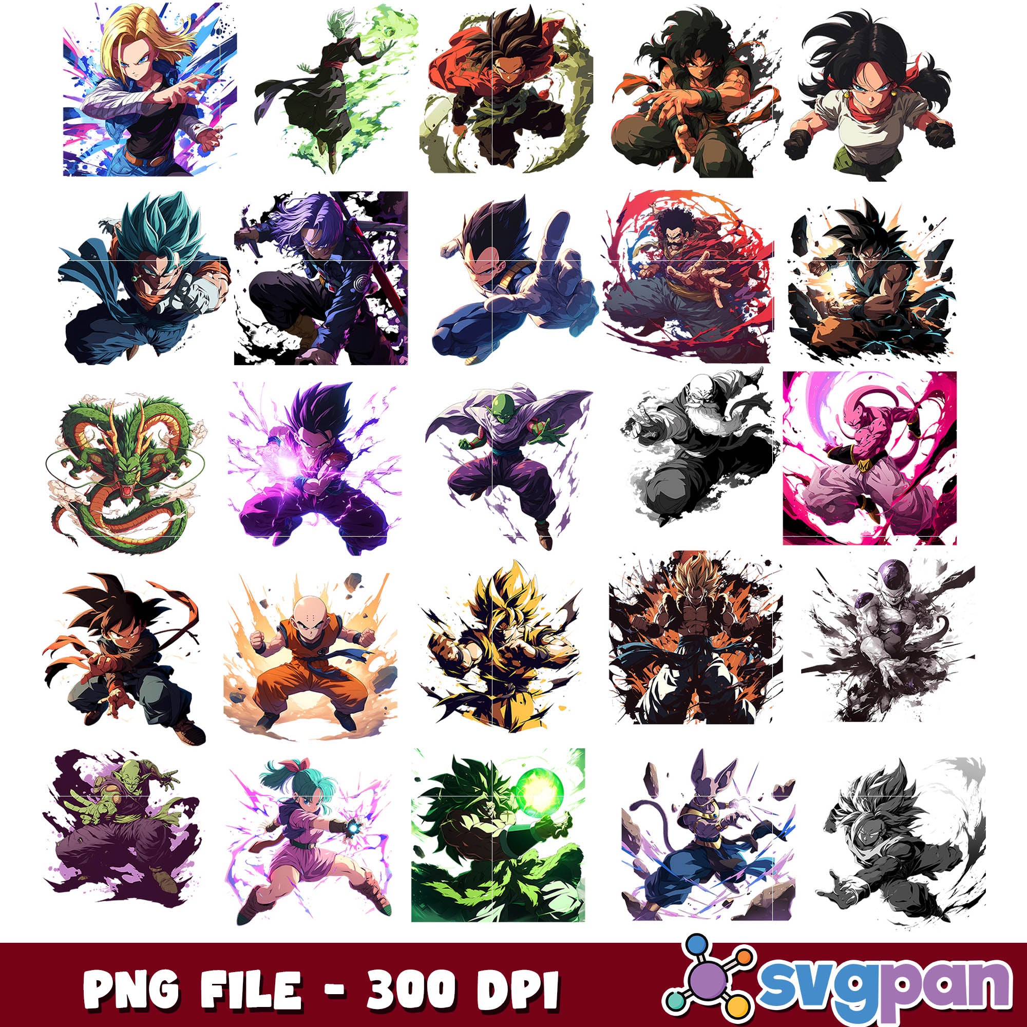 Dragon Balls png bundle – svgpan
