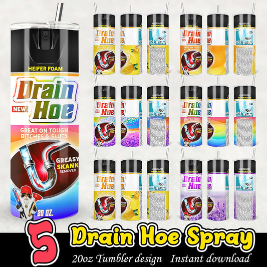 Drain Hoe Spray 20oz Tumbler PNG
