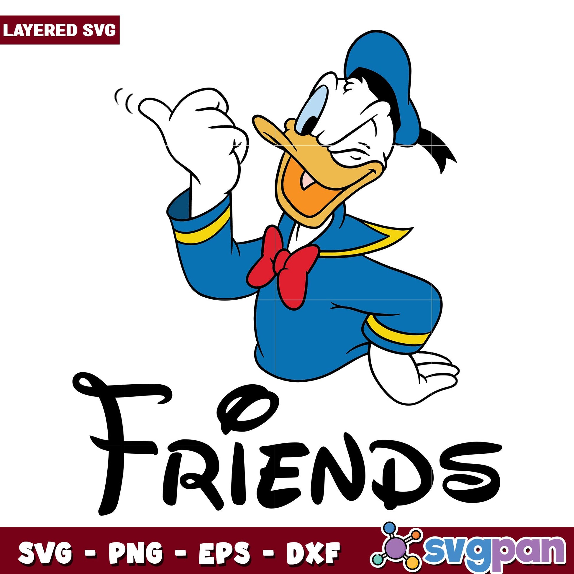 Duck donald friends svg, svg, Disney characters svg, digital download 