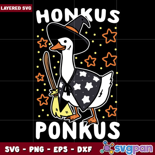 Duck honkus ponkus halloween svg, halloween decorations svg, halloween cartoons svg
