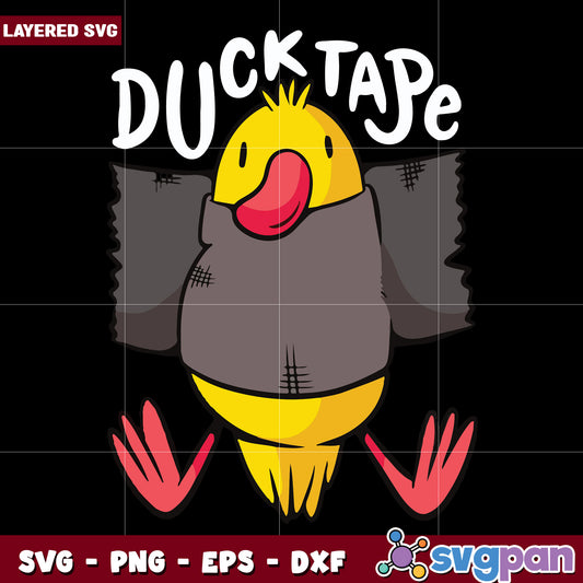 Ducktape with the duck svg, funny duck svg, silly duck svg