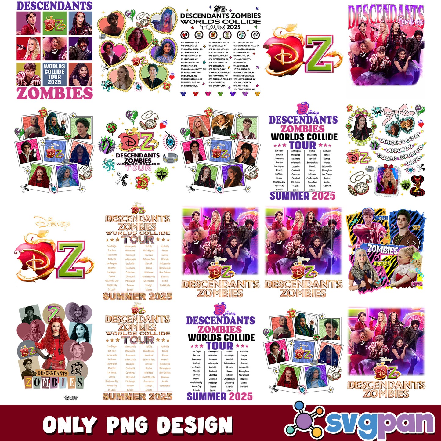 Dz tour png bundle