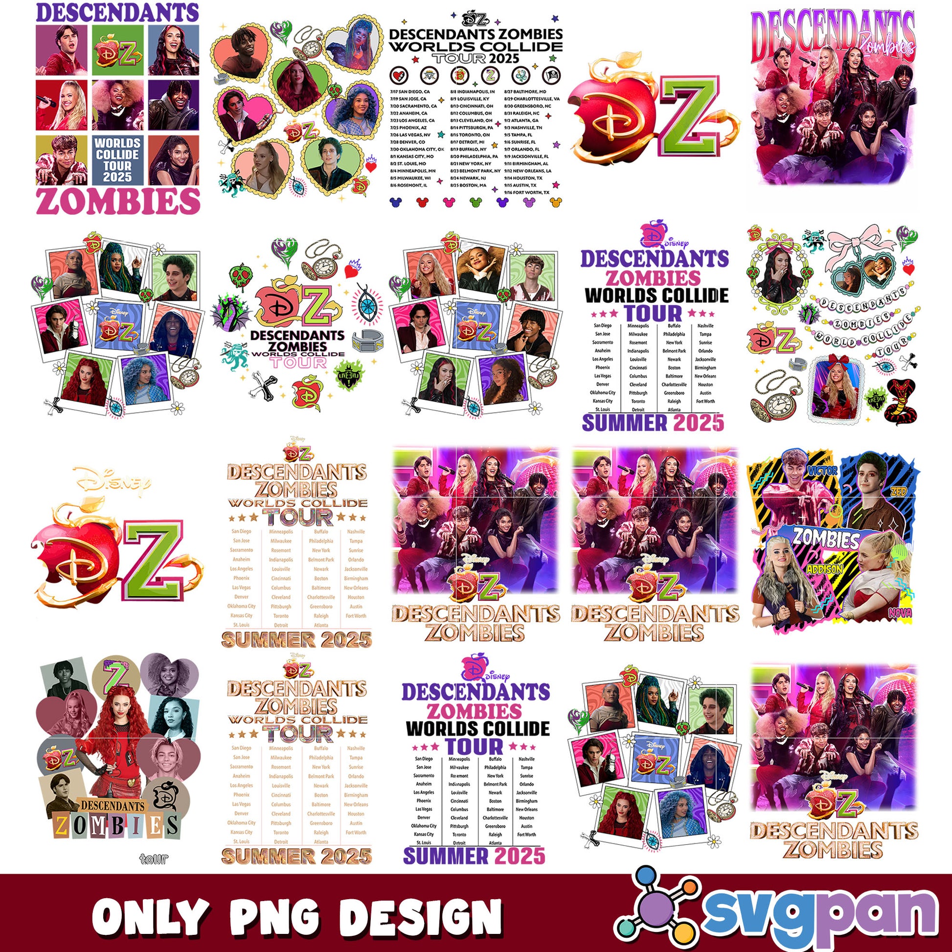 Dz tour png bundle
