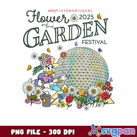 EPCOT Flower and Garden Festival 2025 PNG Art Design