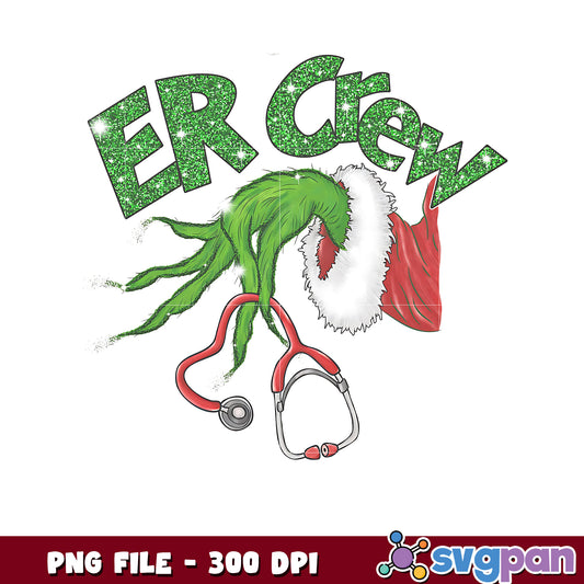 ER Crew Emergency Room Grinch png, grinch costume​ png, grinch home png