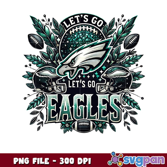 Eagles let's go png, nfl teams png, national football league png