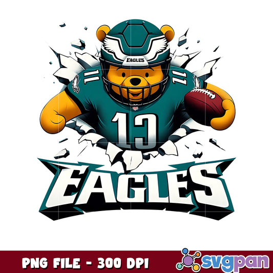 Eagles winnie pooh png, nfl games today png, american rugby png
