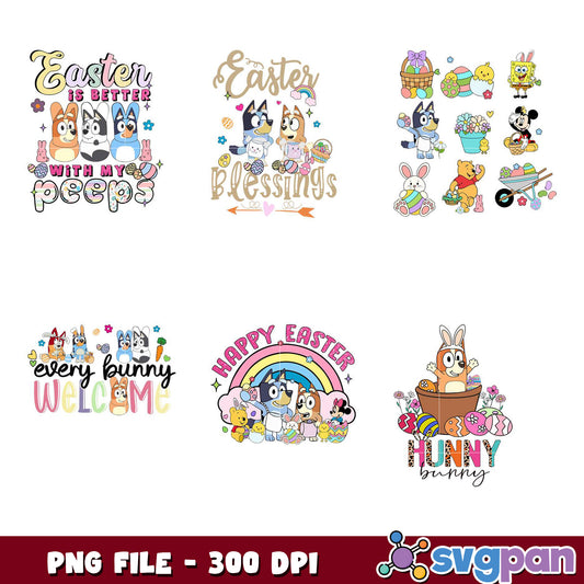 Easter Bunny PNG Bundle 300 DPI