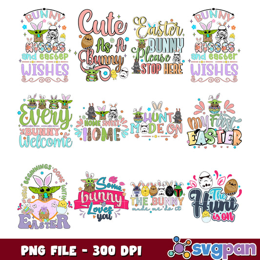 Easter Bunny SVG Bundle PNG