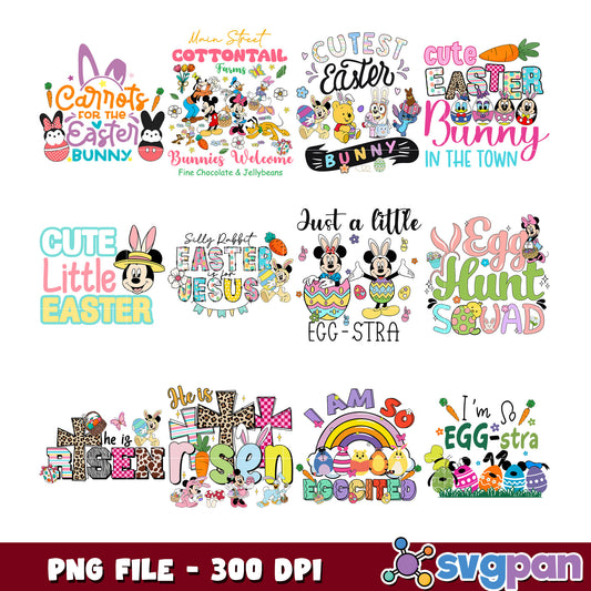 Easter Disney Bundle PNG 300 DPI