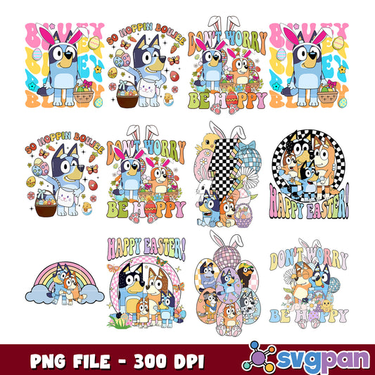 Easter Fun Bundle PNG with Cute Cartoon Designs