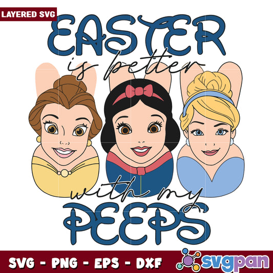 Easter Memories with Princess PEEPS SVG Design for Fun