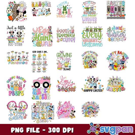 Easter PNG Bundle 20+ Cute Designs