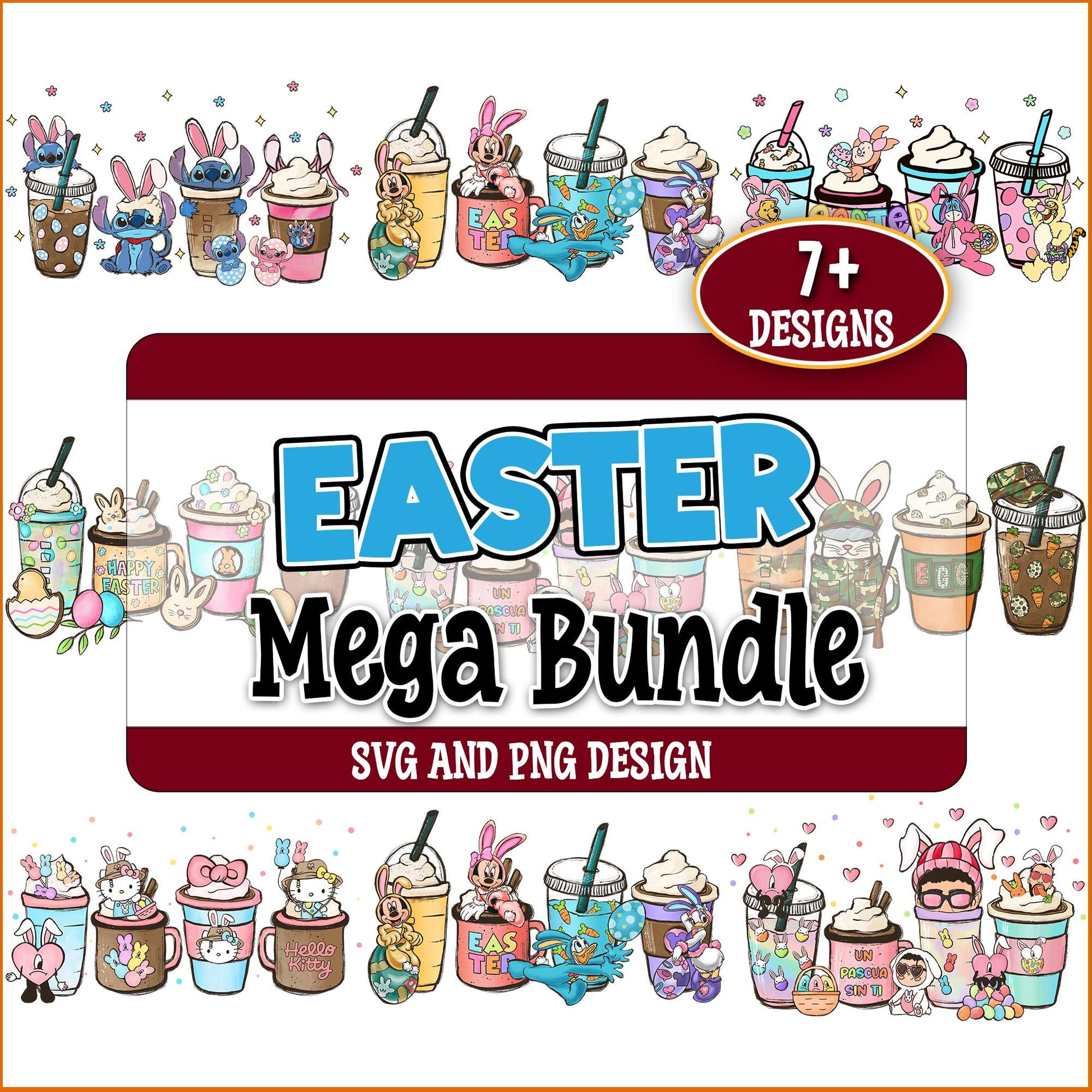 Easter drinks svg bundle