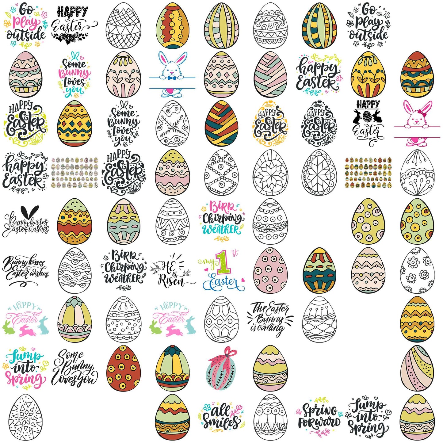 Easter enormous collection svg bundle, easter 2025 svg, easter svg