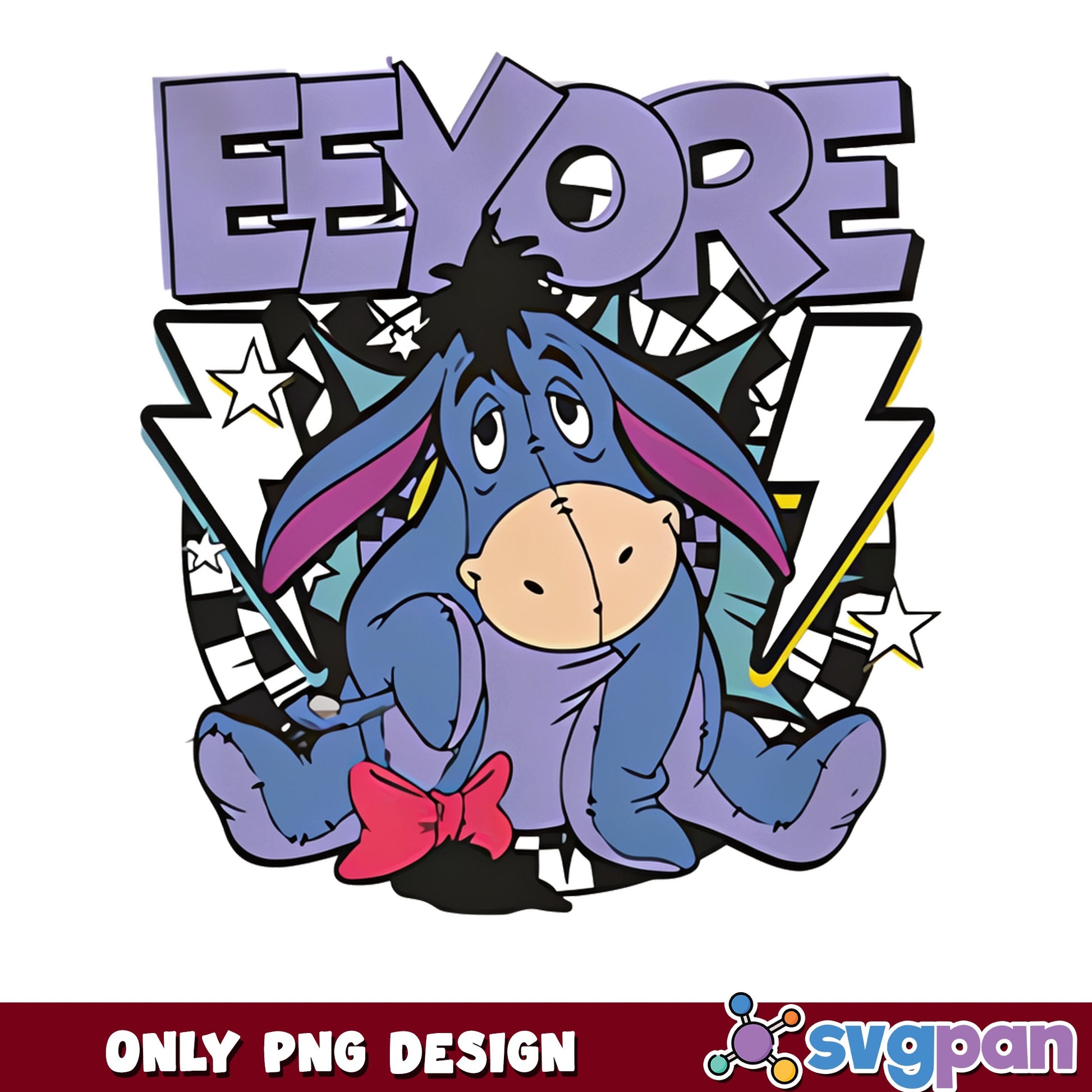 Eeyore Retro PNG, Winnie The Pooh Disney PNG, Donkey PNG