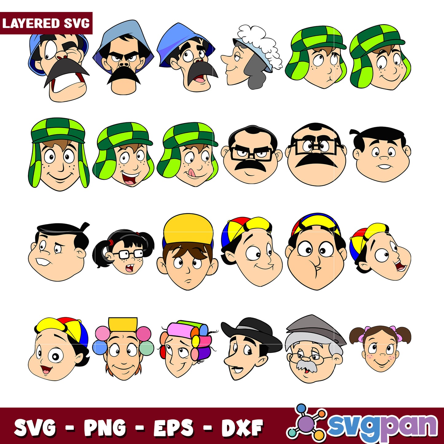 El Chavo Layered SVG Bundle