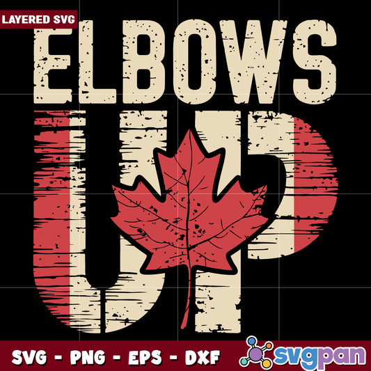 Elbows up canada leaf svg, elbows up svg, canada search trend svg