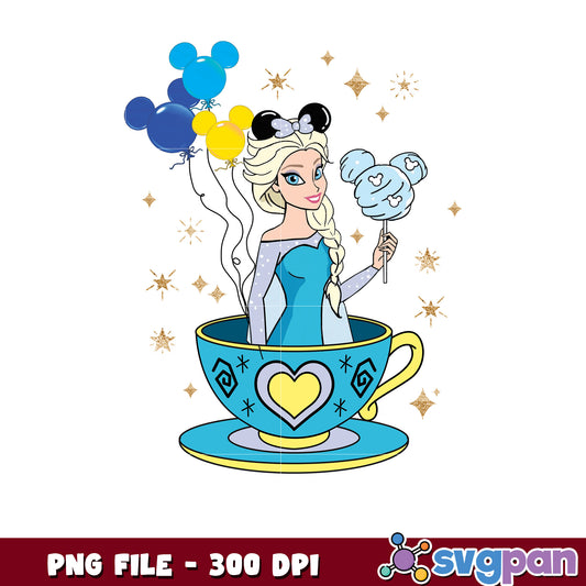 Elsa Teacup Disney PNG
